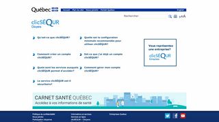 
                            8. clicSÉQUR - Citoyens - Gouvernement du Québec
