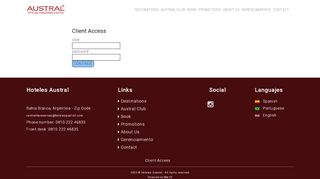 
                            8. Client Access - Hoteles Austral