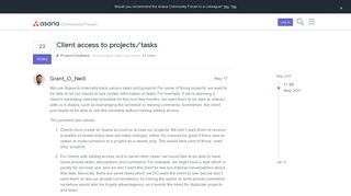 
                            3. Client access to projects/tasks - Product Feedback - Asana ...
