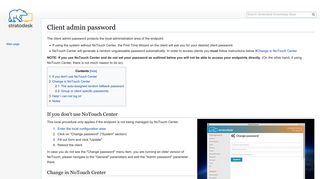 
                            9. Client admin password - Stratodesk Knowledge Base