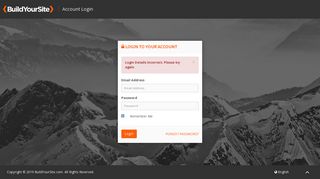 
                            2. Client Area - Account Login - BuildYourSite.com