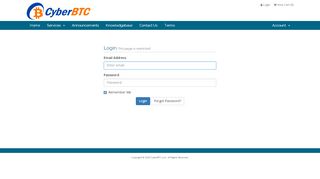
                            9. Client Area - CyberBTC.com