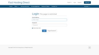 
                            12. Client Area - Fast Hosting Direct