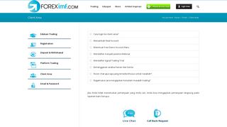 
                            5. Client Area | FOREXimf.com