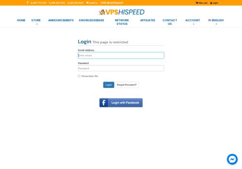 
                            8. Client Area - VPS HiSpeed