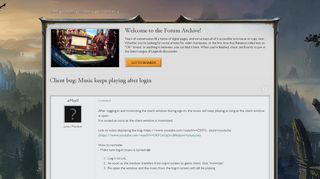 
                            2. Client bug: Music keeps playing after login - League of Legends ...