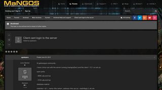 
                            6. Client cant login to the server - Archived Help and support ...