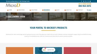 
                            11. Client Central Login | MicroD - MicroD, LLC