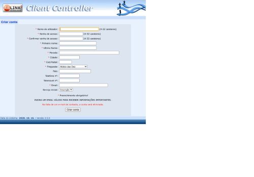 
                            2. Client Controller - Registo de nova conta