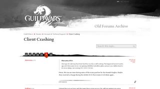 
                            8. Client Crashing - Guild Wars 2