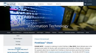 
                            7. Client Download - Information Technology - University of Maine