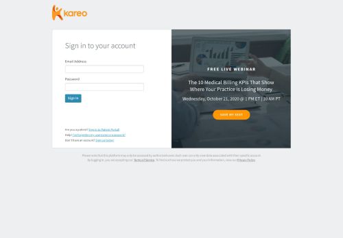 
                            12. Client Login - Access Your EMR - Kareo