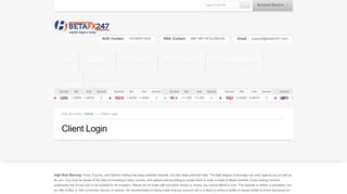 
                            4. Client Login - Betafx247