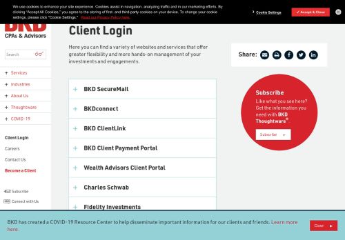 
                            6. Client Login | BKD, LLP