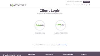 
                            5. Client Login - CoAdvantage