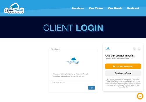 
                            10. Client Login | Creative Thought Solutions