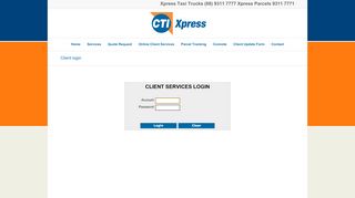 
                            13. Client login - CTI Xpress