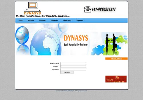 
                            2. Client Login - Dynasys.in, Wireless Internet, Hotel Internet, Resturant ...