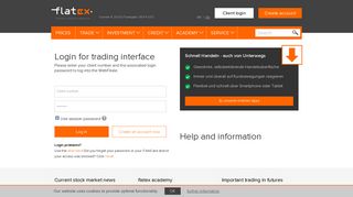 
                            1. Client login | flatex online Broker