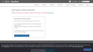 
                            3. Client Login for Software Download - HyperWorks