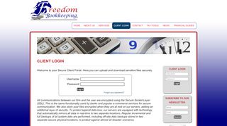 
                            9. Client Login - Freedom From Bookkeeping LLC