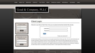 
                            8. Client Login - Goad & Company, PLLC