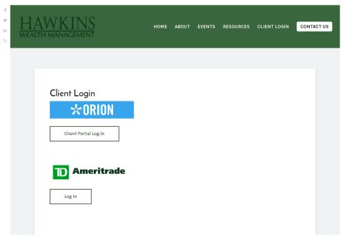 
                            10. Client Login | Hawkins Wealth Management