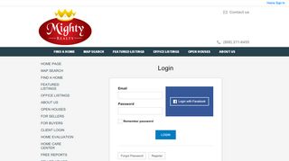 
                            5. Client Login - Mighty Realty