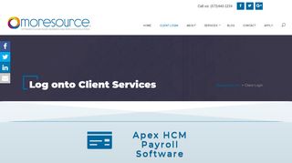 
                            6. Client Login - Moresource Inc.
