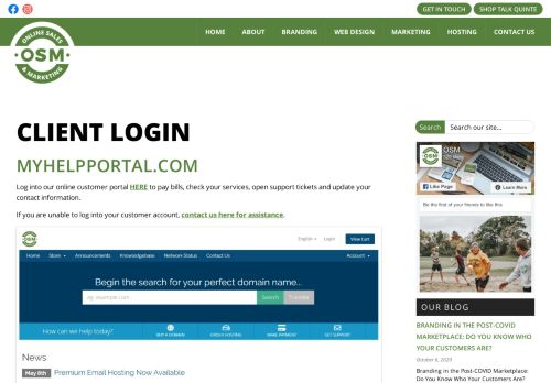 
                            12. Client Login | OSM Websites