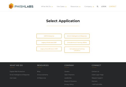 
                            9. Client Login Page | PhishLabs