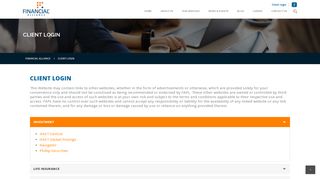 
                            2. Client login page to external parties | Financial Alliance | Singapore