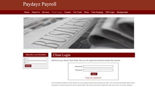 
                            10. Client Login - Paydayz Payroll