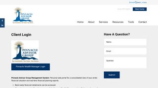 
                            5. Client Login | Pinnacle Advisor Group