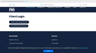
                            12. CLIENT LOGIN - Purshe Kaplan Sterling Investments Corporate ...