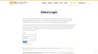 
                            9. Client Login | Rea CPA