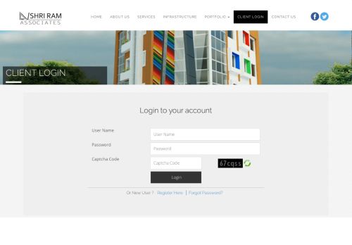 
                            4. Client Login - Shri Ram Associates