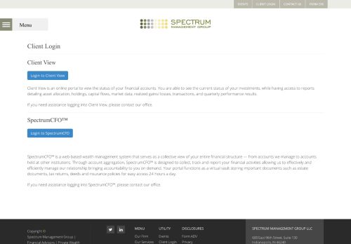 
                            8. Client Login - Spectrum Management Group