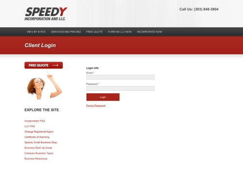 
                            10. Client Login - Speedy Incorporation