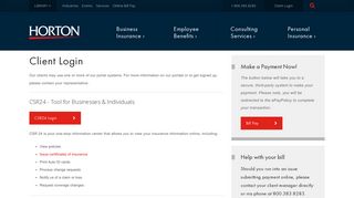 
                            9. Client Login | The Horton Group