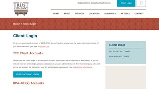 
                            11. Client Login | The Trust Company | Independent Investment ...