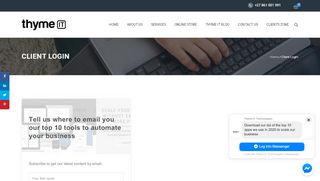 
                            8. Client Login – Thyme IT