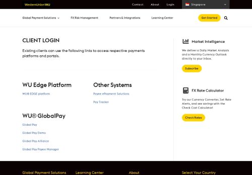 
                            2. Client Login - Western Union Business Solutions
