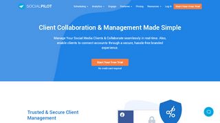 
                            3. Client Management - No more credential exchange - SocialPilot