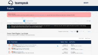 
                            4. Client Plugins / Lua Scripts - TeamSpeak