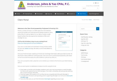 
                            13. Client Portal | Anderson, Johns & Yao CPAs, P.C.
