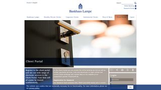 
                            10. Client Portal | Bankhaus Lampe