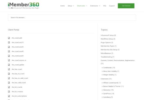 
                            6. Client Portal – iMember360