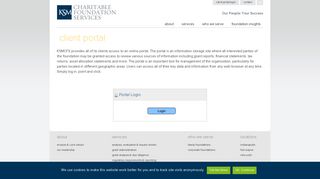 
                            11. Client Portal Login | KSM Charitable Foundation Services