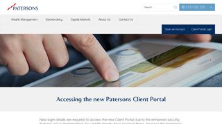 
                            11. Client Portal Request Login - Patersons